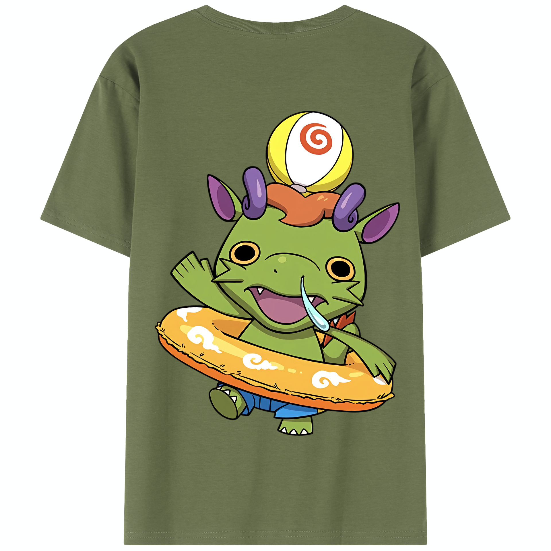 （画像用） 妖怪ウォッチ Yo-kai Watch 綿100％半袖Tシャツ（背面プリント）